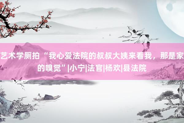 艺术学厕拍 “我心爱法院的叔叔大姨来看我，那是家的嗅觉”|小宁|法官|杨欢|县法院
