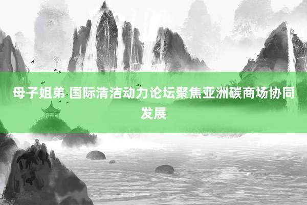 母子姐弟 国际清洁动力论坛聚焦亚洲碳商场协同发展