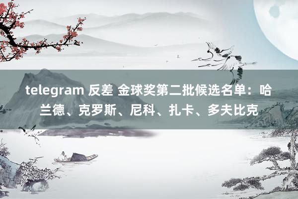 telegram 反差 金球奖第二批候选名单：哈兰德、克罗斯、尼科、扎卡、多夫比克
