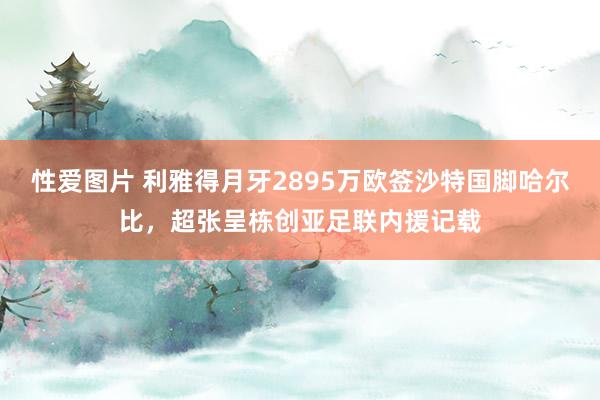 性爱图片 利雅得月牙2895万欧签沙特国脚哈尔比，超张呈栋创亚足联内援记载
